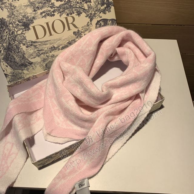 Dior圍巾 迪奧針織毛線菱形圍巾 Dior羊絨披肩  llwj6537
